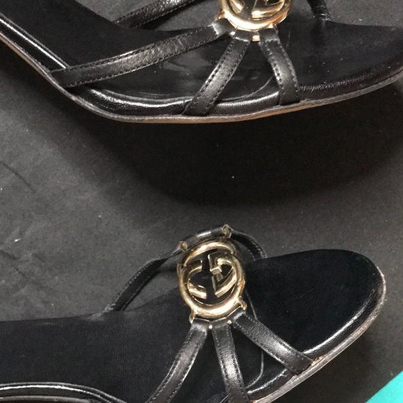 Gucci Black Heels with Silver GG - Picture 4 of 9